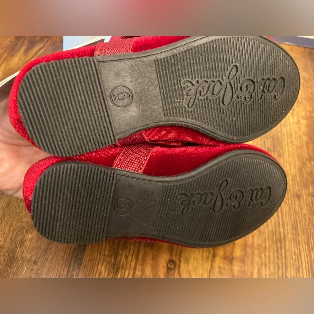 Toddler Girls' Chloe Mary Jane Flats - Cat & Jack™ Red Size 6T New